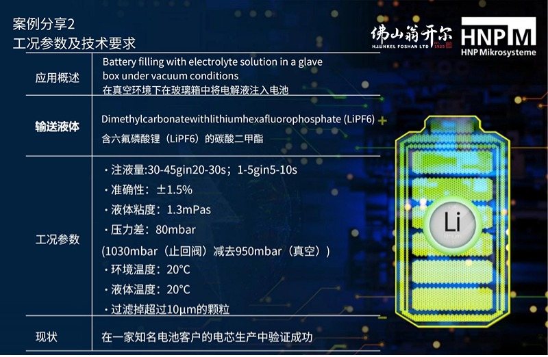 德国彗诺HNPM微量泵在新能源电芯精准注液的案例分享2
